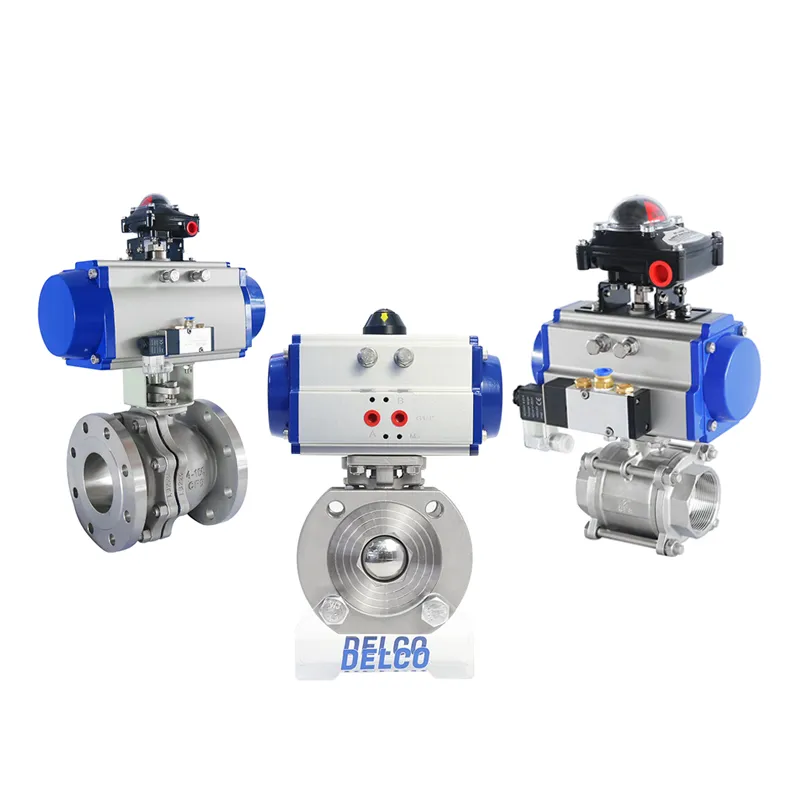 Pneumatic actuated ball valves