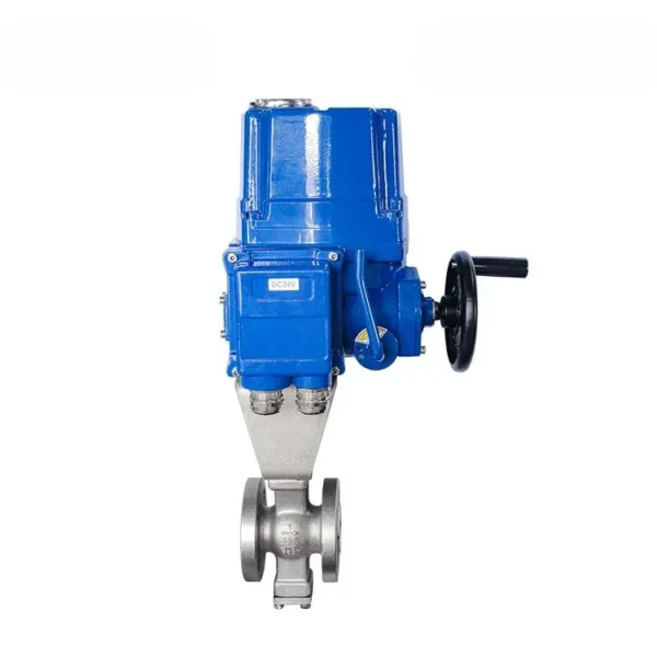 V-Type Ball Valve with Explosion-Proof Electric Actuator 1