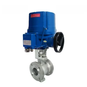 V-Type Ball Valve with Explosion-Proof Electric Actuator 2