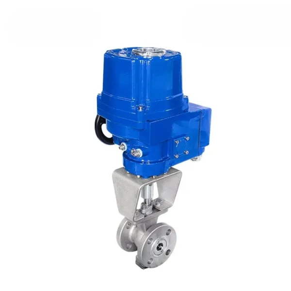V-Type Ball Valve with Explosion-Proof Electric Actuator 3