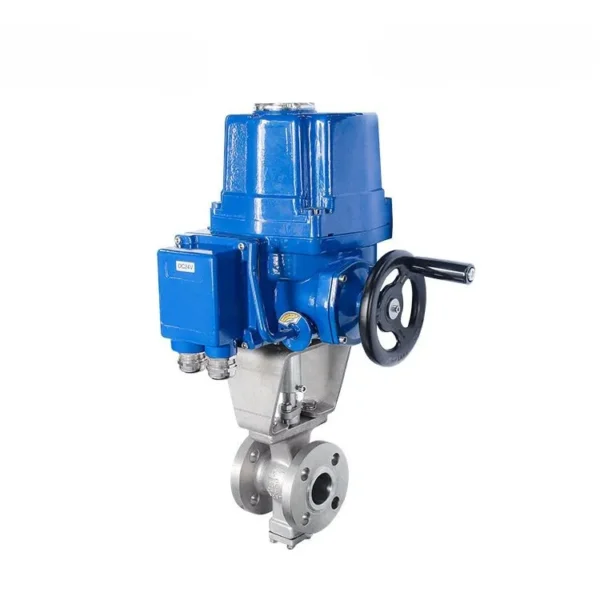 V-Type Ball Valve with Explosion-Proof Electric Actuator