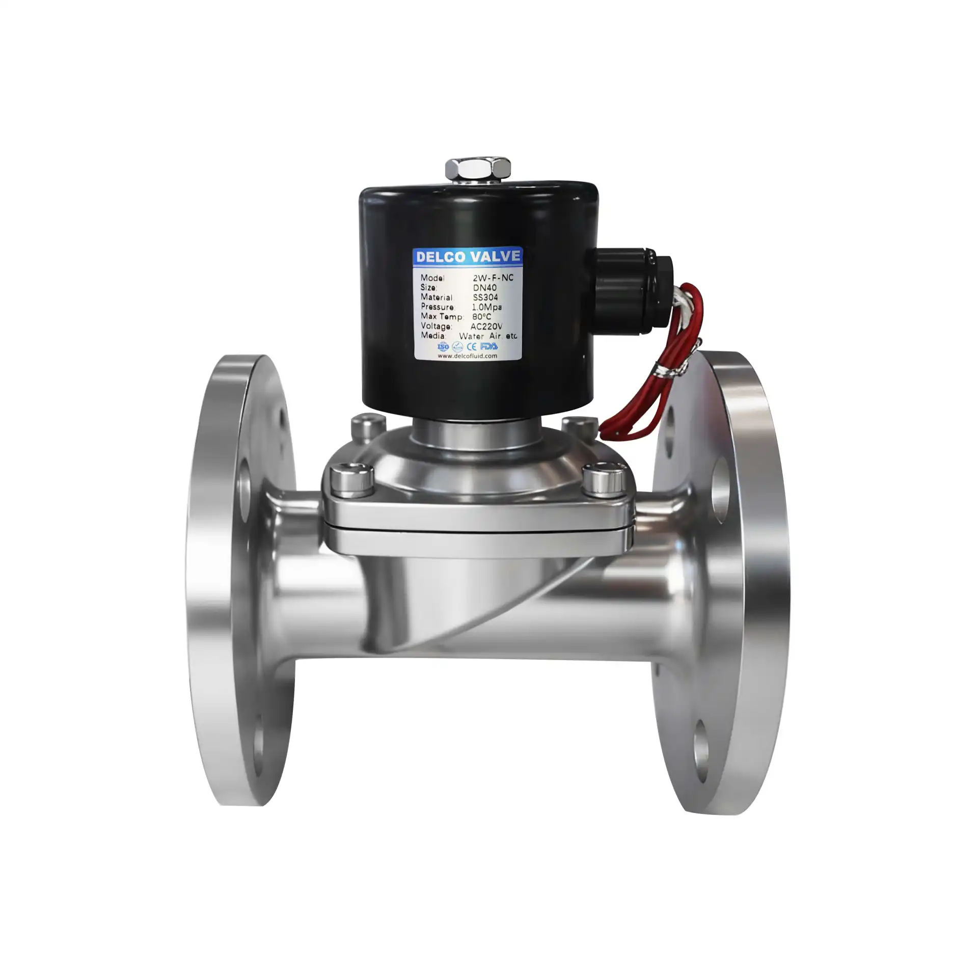 Flanged Stainless Steel Solenoid Valve