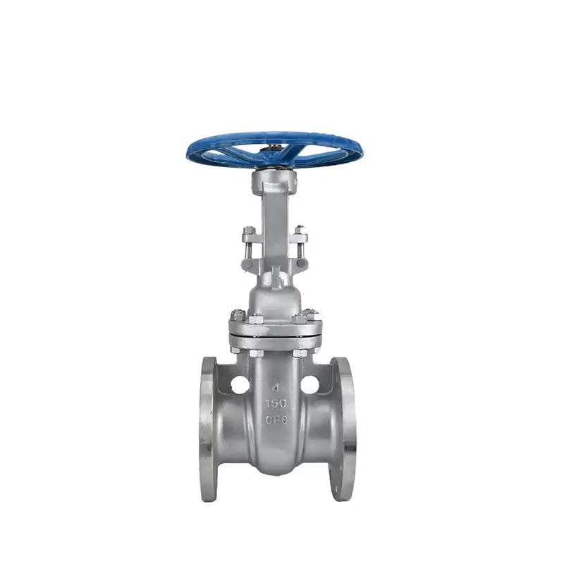 Manual Stainless Steel Flanged Gate Valve – Right Side View