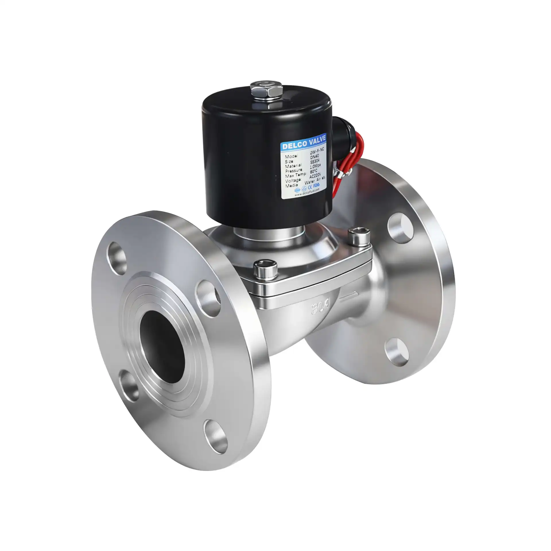 Flanged Stainless Steel Solenoid Valve