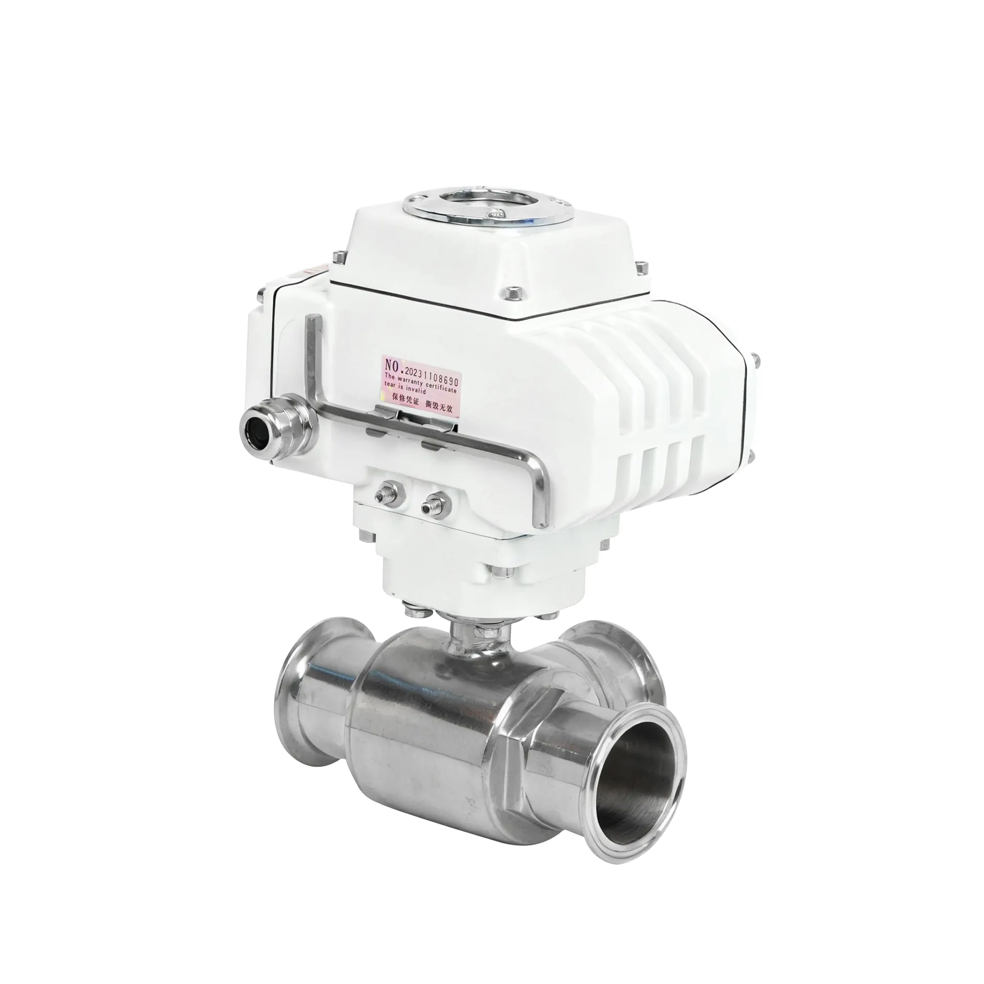 Three-Way Sanitary Electric Ball Valve 3