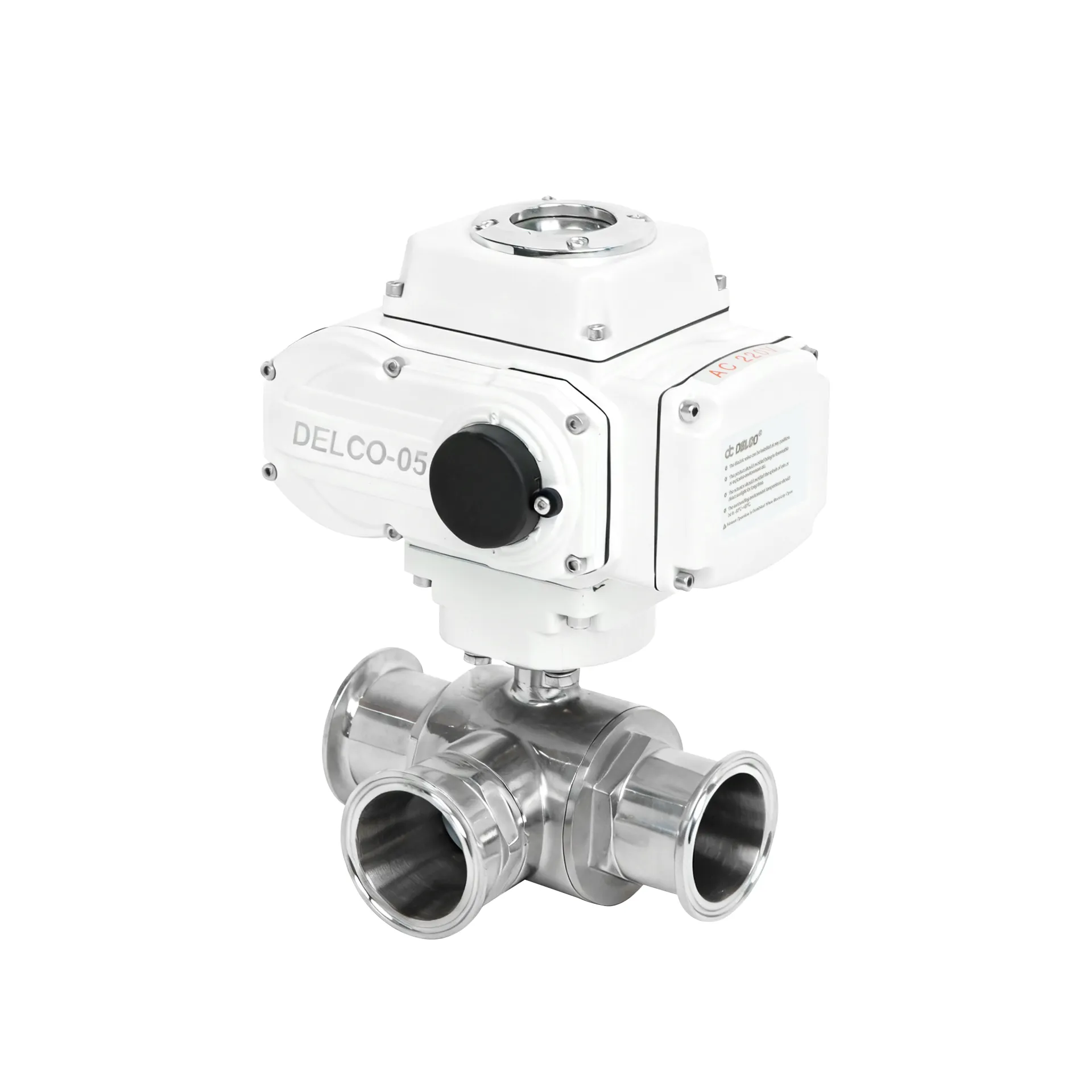 Three-Way Sanitary Electric Ball Valve 1