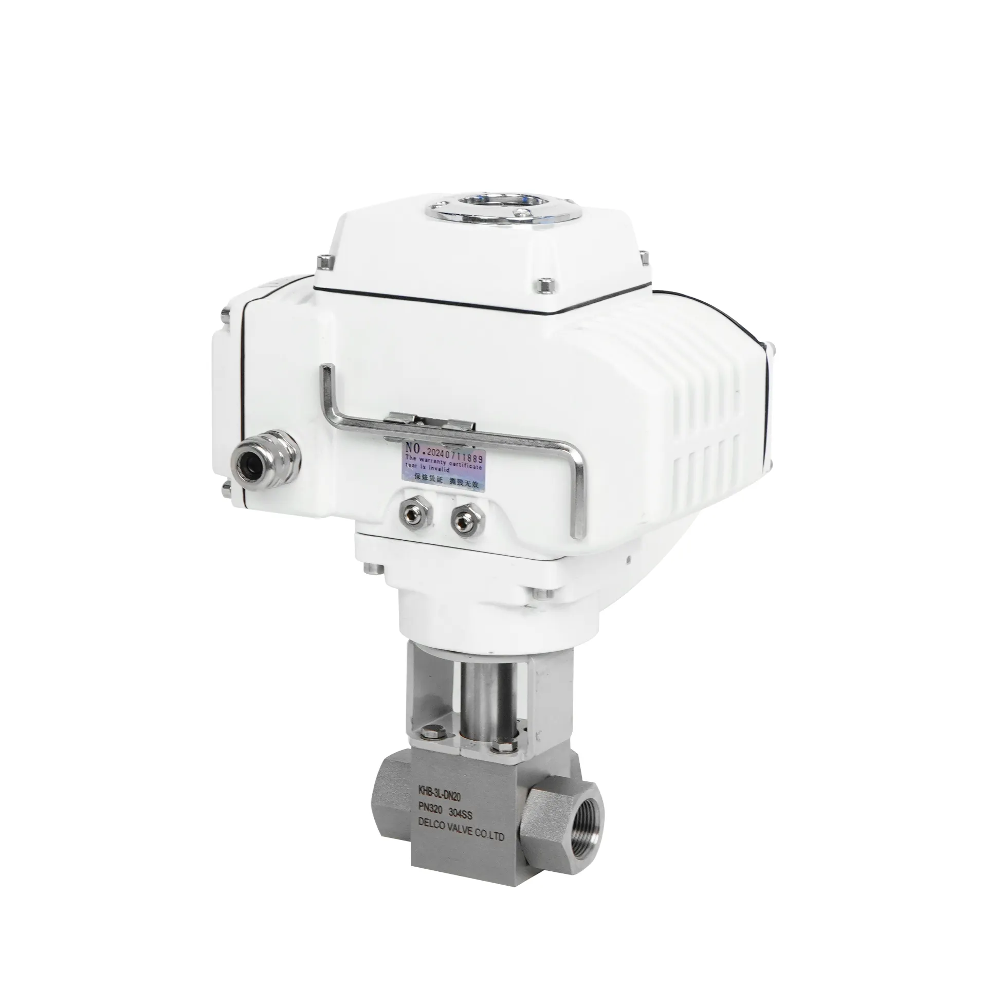 High-Pressure Electric 3-Way Ball Valve 2