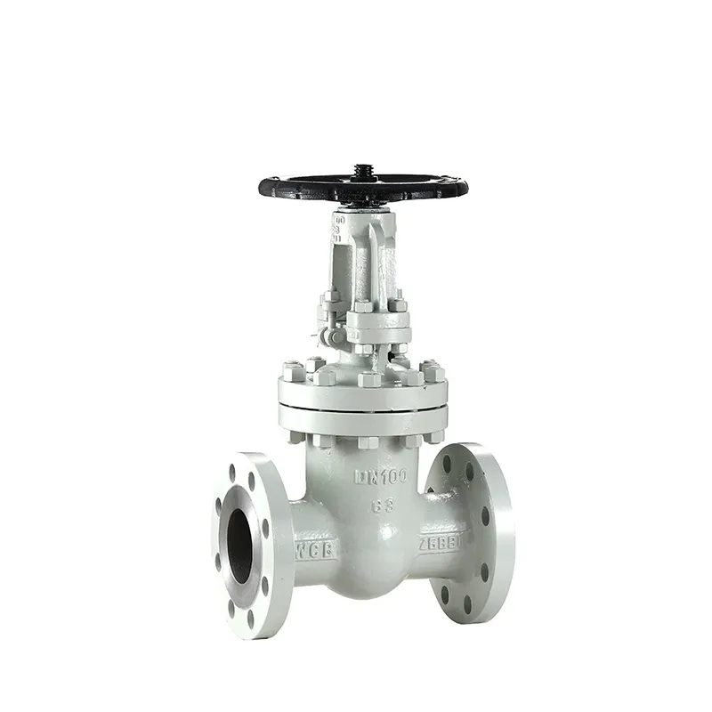 Manual Stainless Steel Flanged Gate Valve – Left Side View