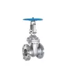 Manual Stainless Steel Flanged Gate Valve – Front View