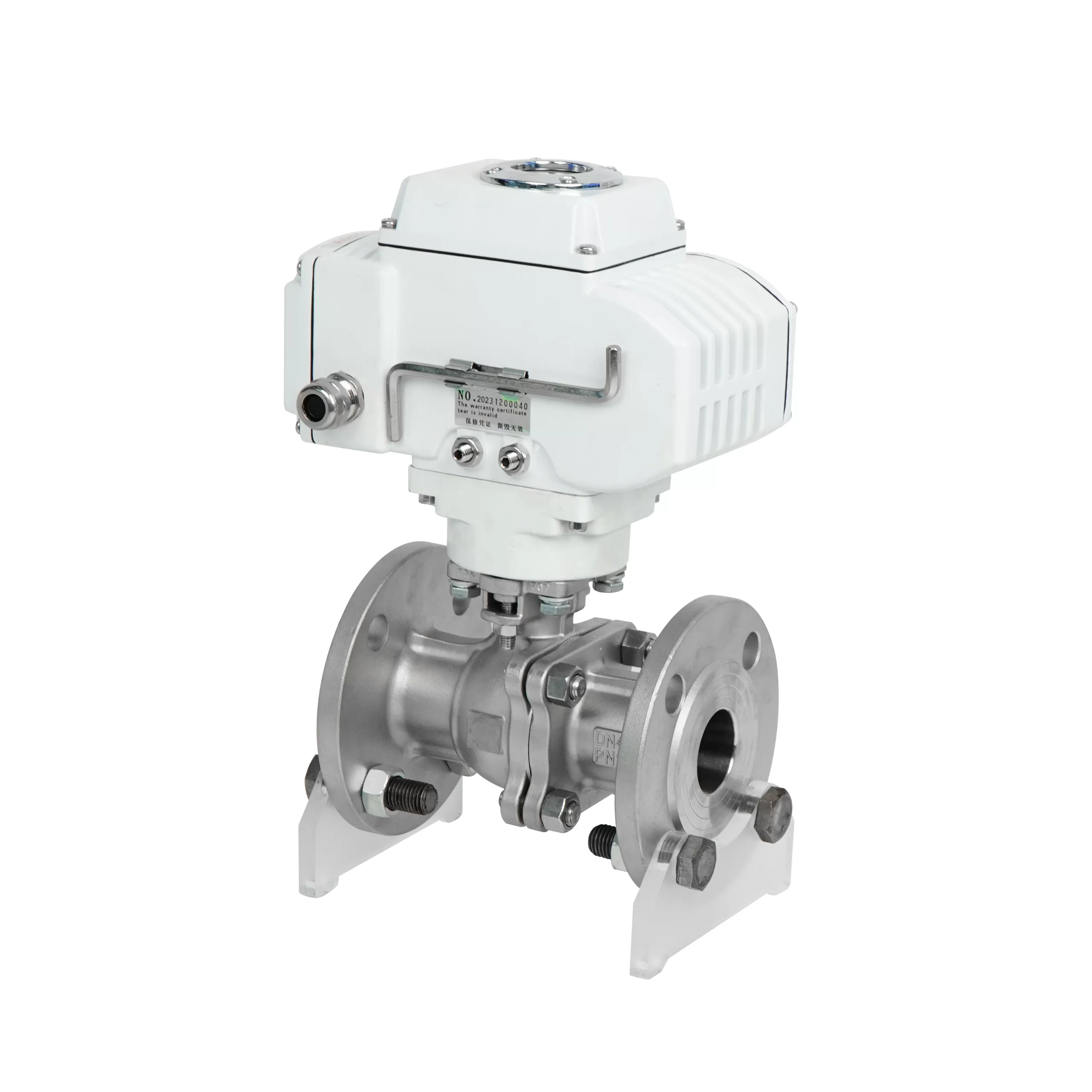 DK55-2PF Electric Two-Way Stainless Steel Flanged Ball Valve 2