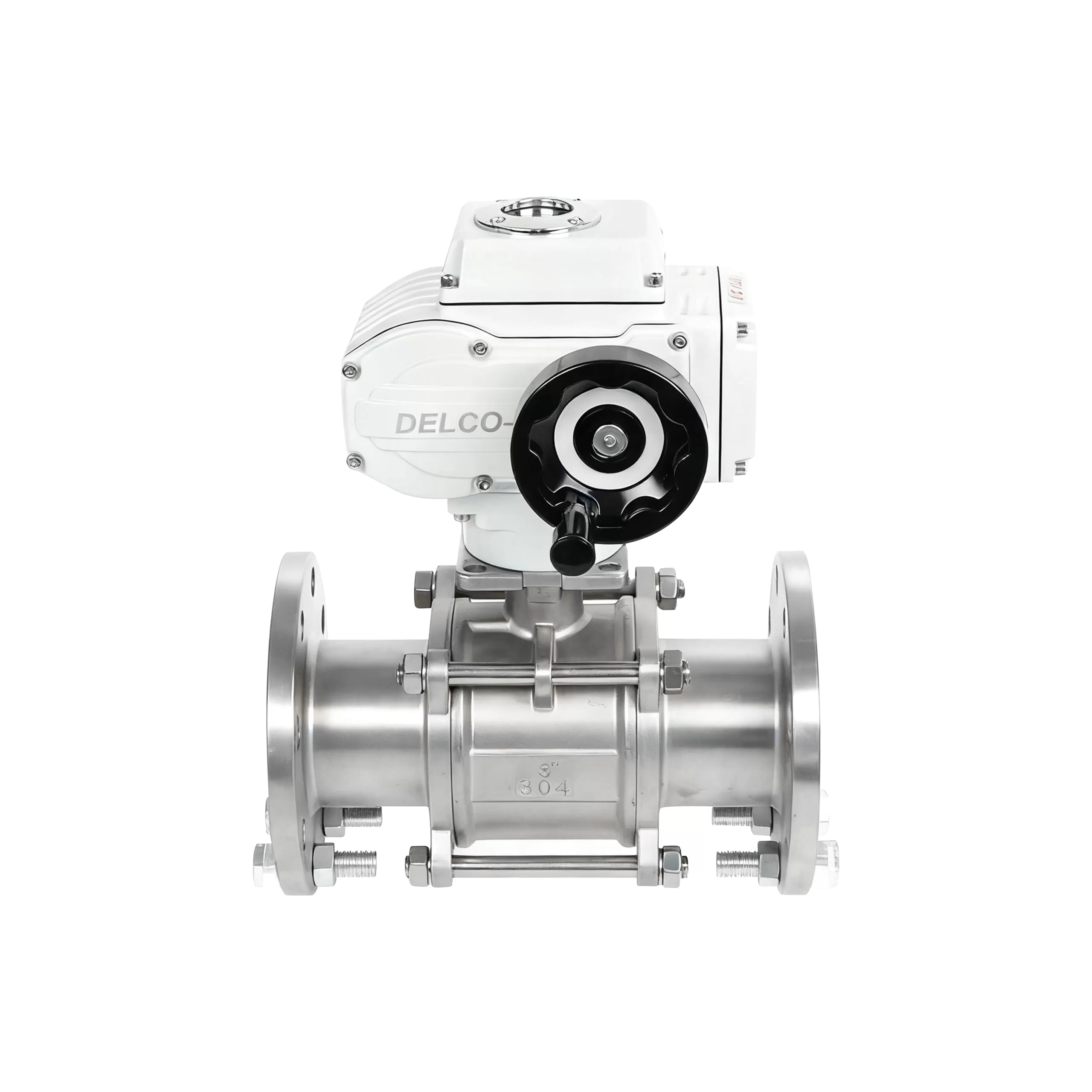 DK55-3PF Electric 3-Piece Stainless Steel Flanged Ball Valve 1