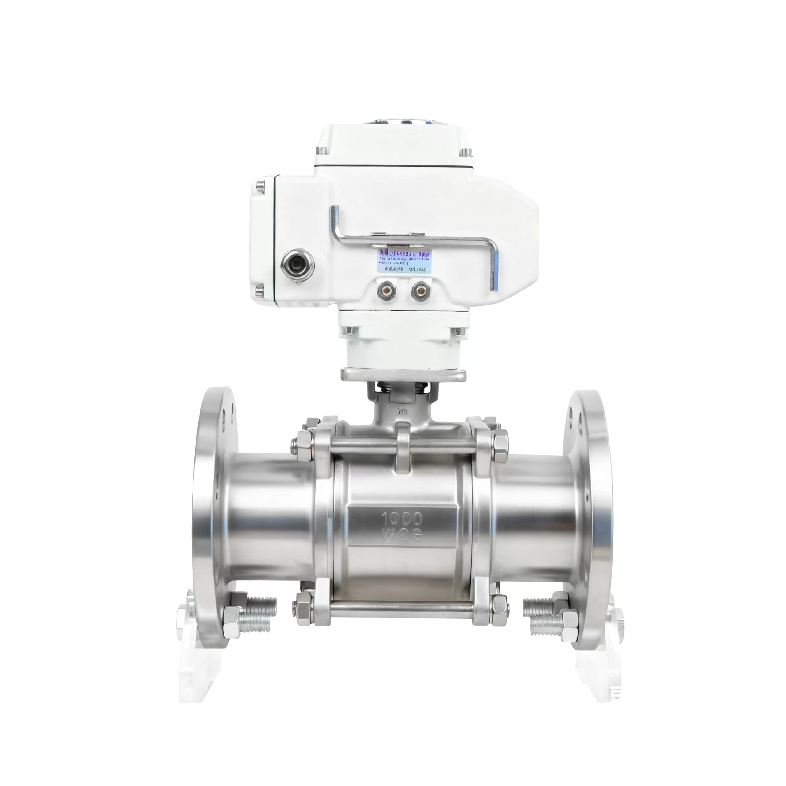 DK55-3PF Electric 3-Piece Stainless Steel Flanged Ball Valve 3
