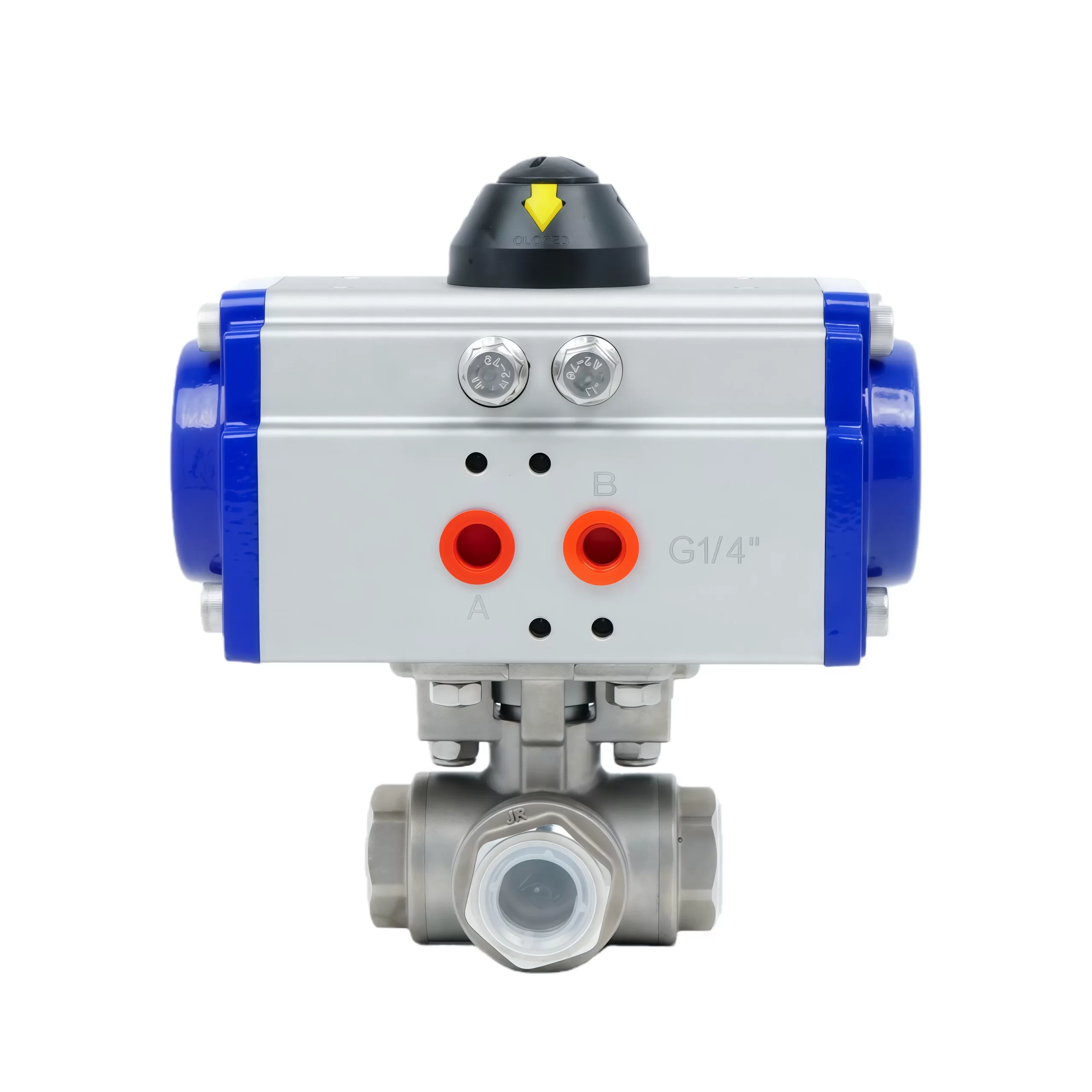 DK66-3T Pneumatic 3-Way Threaded Ball Valve 3