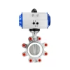 DK67-LB-S Pneumatic Stainless Steel Lug Butterfly Valve 1
