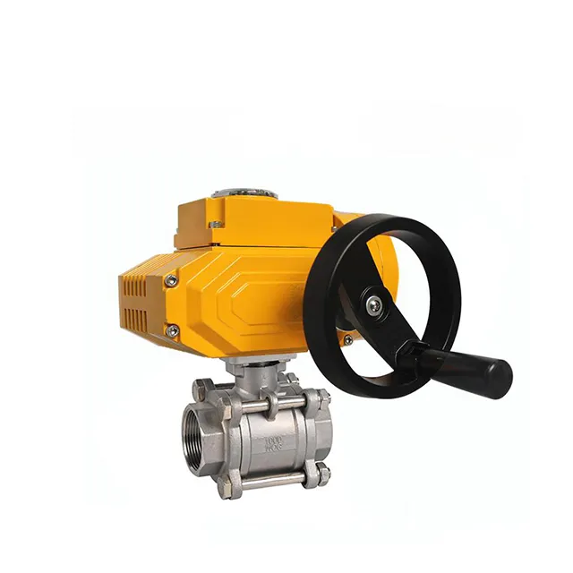 EX-DKV55-3PS Electric Explosion-proof Three-piece Ball Valve with Automatic Reset 1