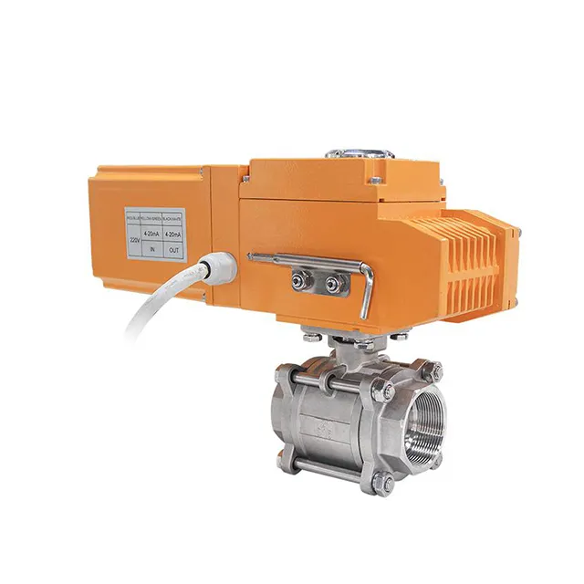EX-DKV55-3PS Electric Explosion-proof Three-piece Ball Valve with Automatic Reset 6