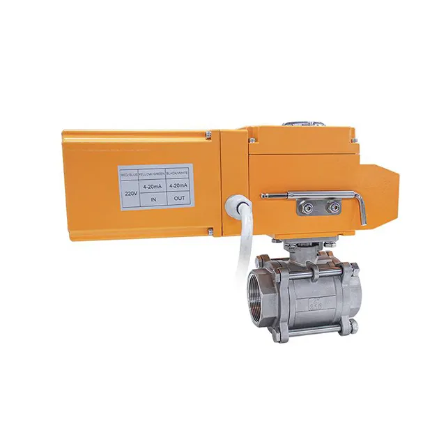 EX-DKV55-3PS Electric Explosion-proof Three-piece Ball Valve with Automatic Reset 7