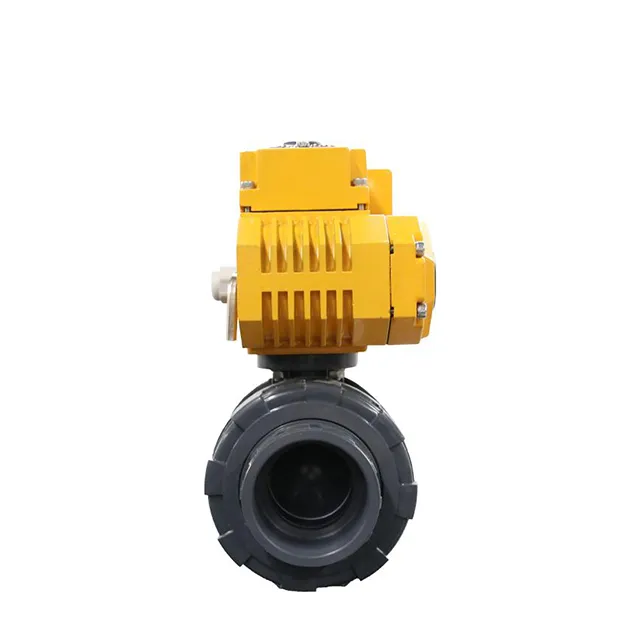 EX-DKV55-PL Electric Explosion-proof Double Union UPVC Ball Valve with Automatic Reset 1