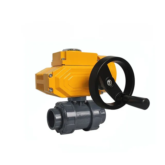 EX-DKV55-PL Electric Explosion-proof Double Union UPVC Ball Valve with Automatic Reset 4
