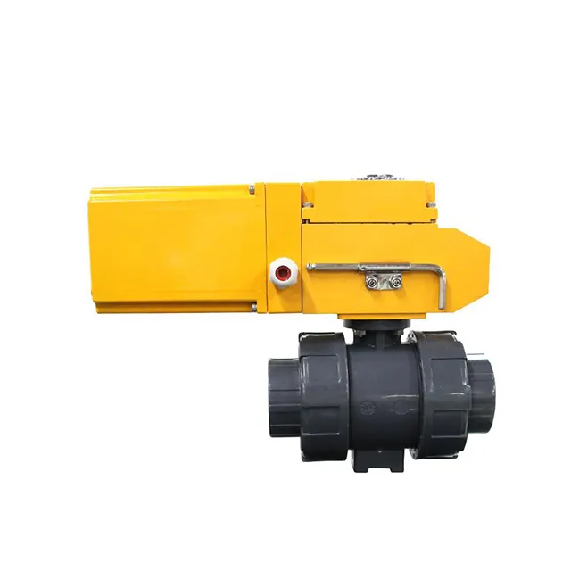 EX-DKV55-PL Electric Explosion-proof Double Union UPVC Ball Valve with Automatic Reset 5