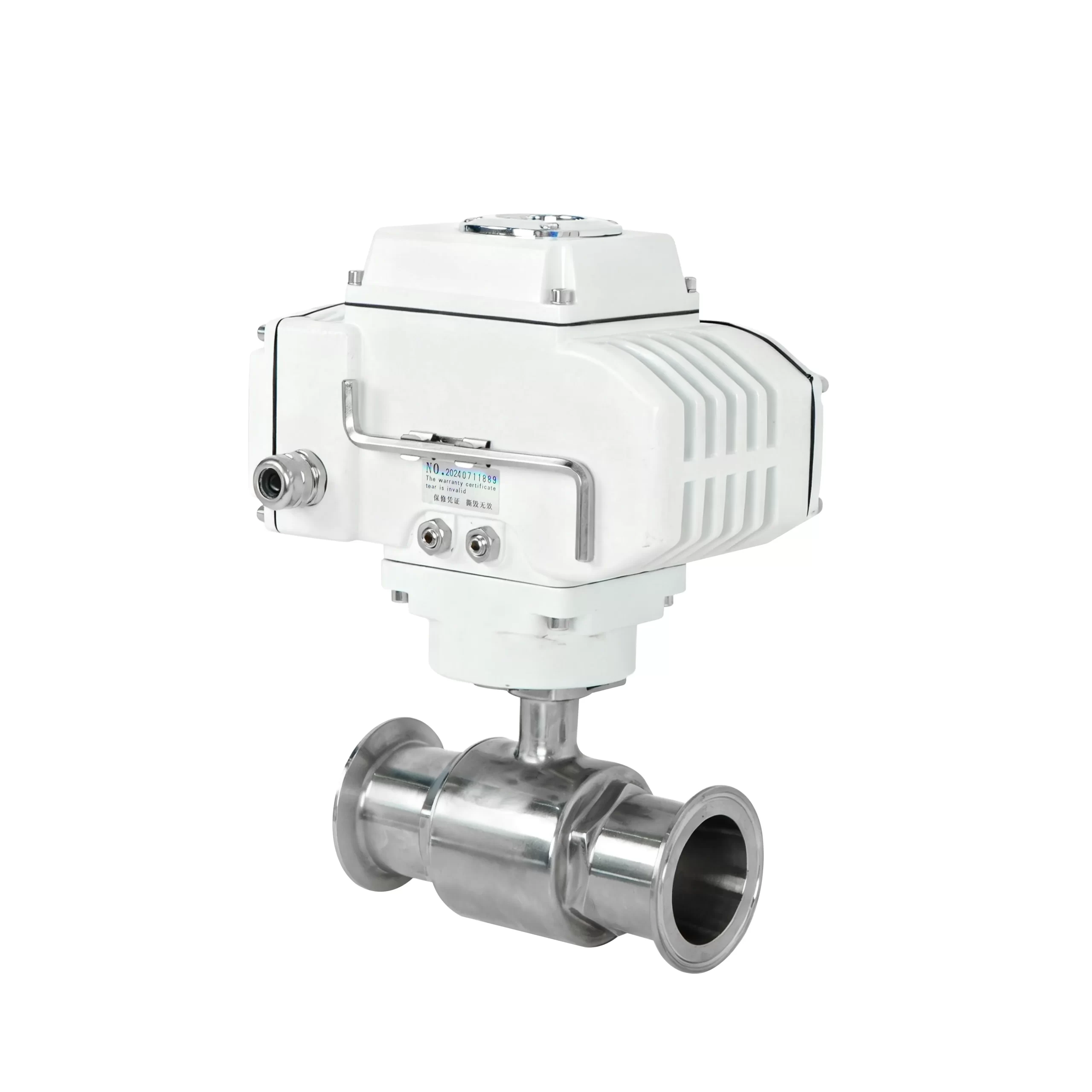 Electric Hygienic Two-Way Clamp Ball Valve 3