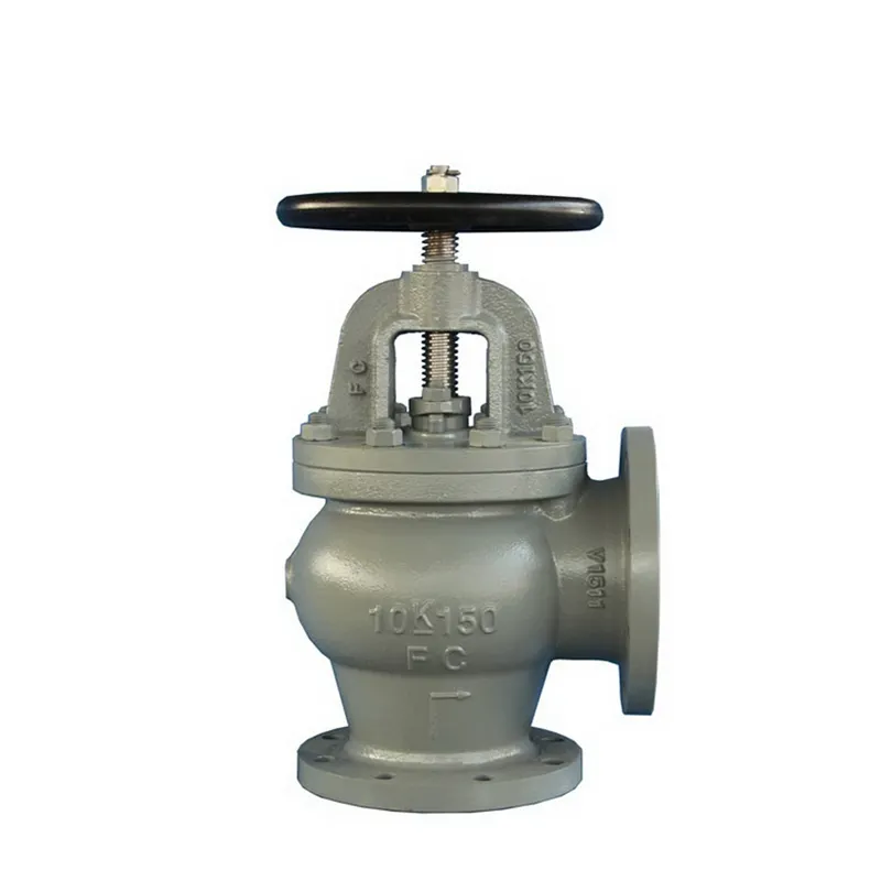 Marine angle globe valve-