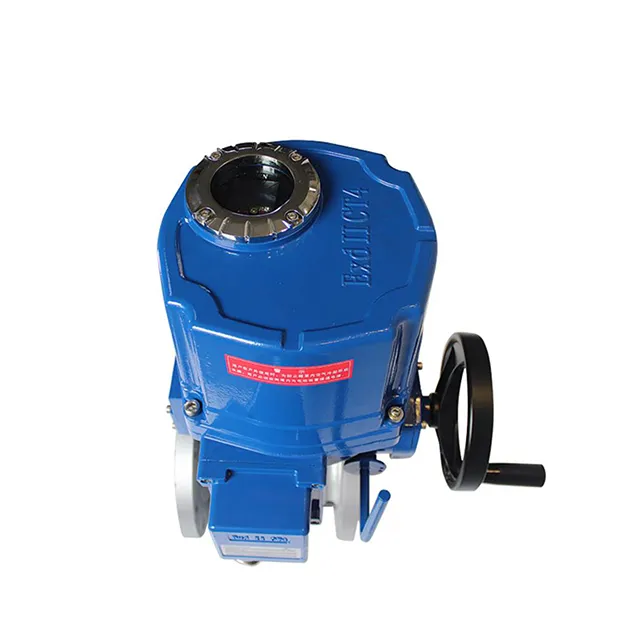 QT-DK55-2PF Electric Explosion-proof Stainless Steel Two-way Flanged Ball Valve 3