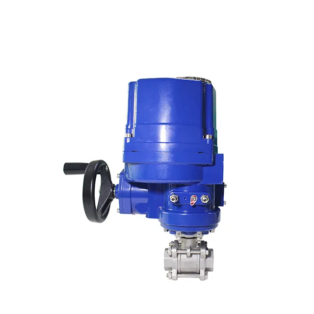 QT-DK55-3PS Electric Explosion-proof Three-piece Threaded Ball Valve 1