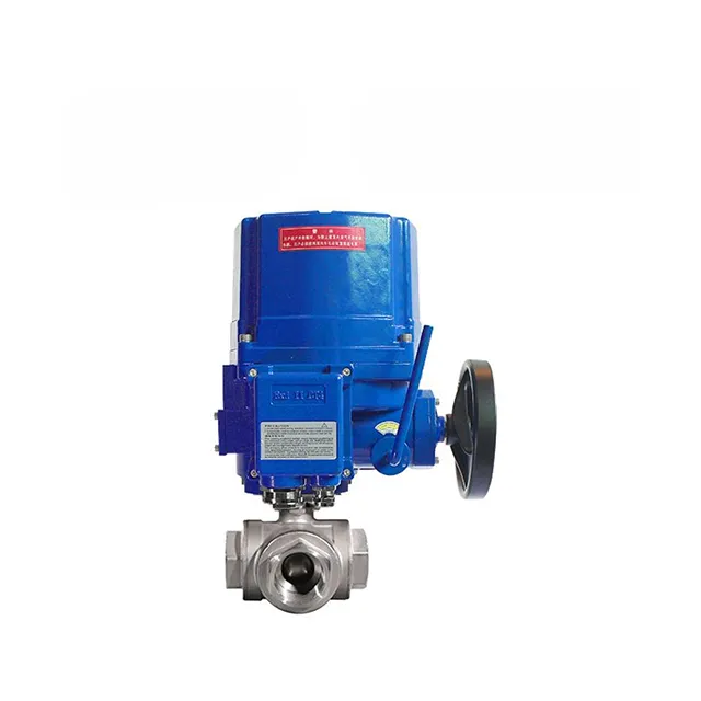 QT-DK55-3T Electric Explosion-proof Three-Way Threaded Ball Valve 3