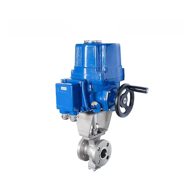 QT-DK55-VF Electric Explosion-proof V-type Flanged Ball Valve 2