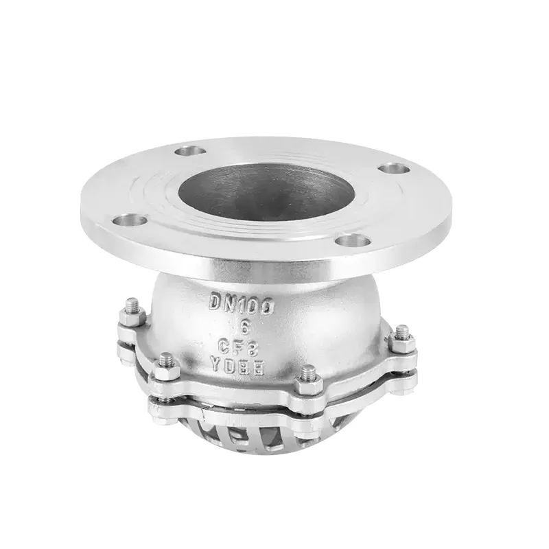 Stainless Steel Flanged Foot Valve with Strainer 4