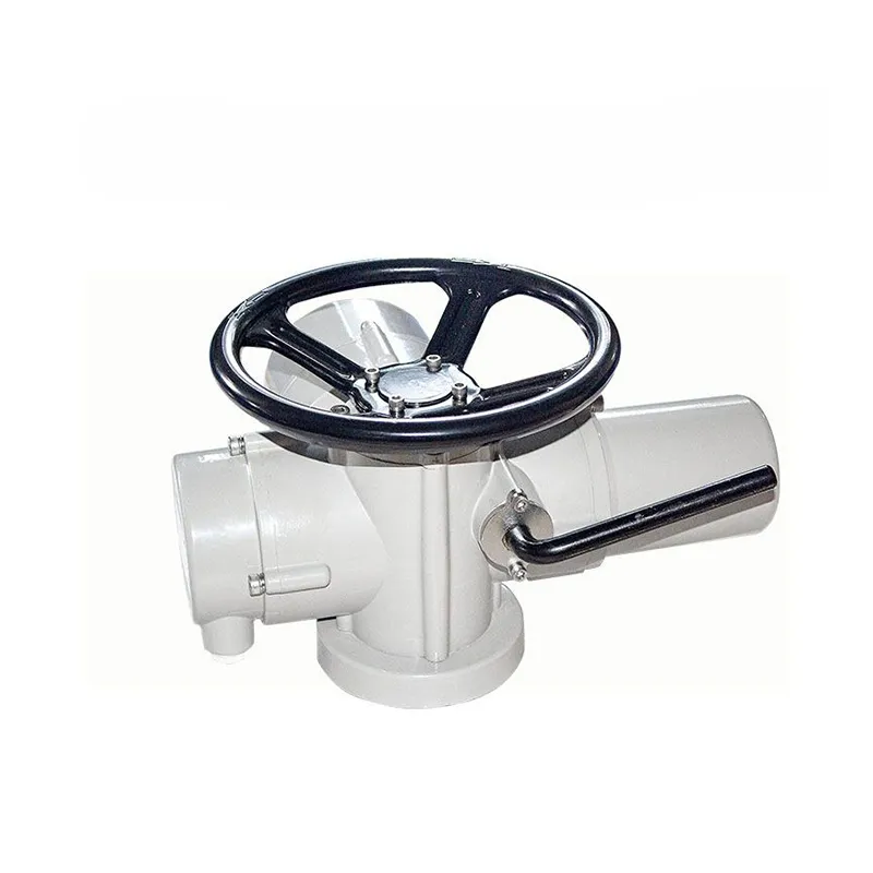 Side view of Z-type electric multi-turn actuator highlighting actuator profile and mounting flange