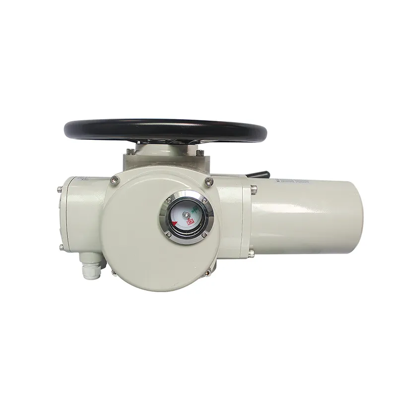 Detail of mounting flange and bottom structure of Z-type electric multi-turn actuator