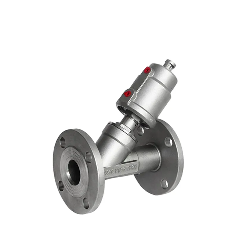 DK17D Pneumatic Flanged Angle Seat Valve 3