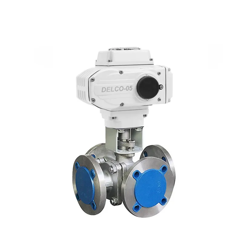DK55-4T Electric Four-Way Flanged Ball Valve 2