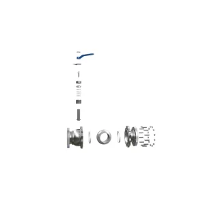 Exploded view of a floating ball valve-1787208950889