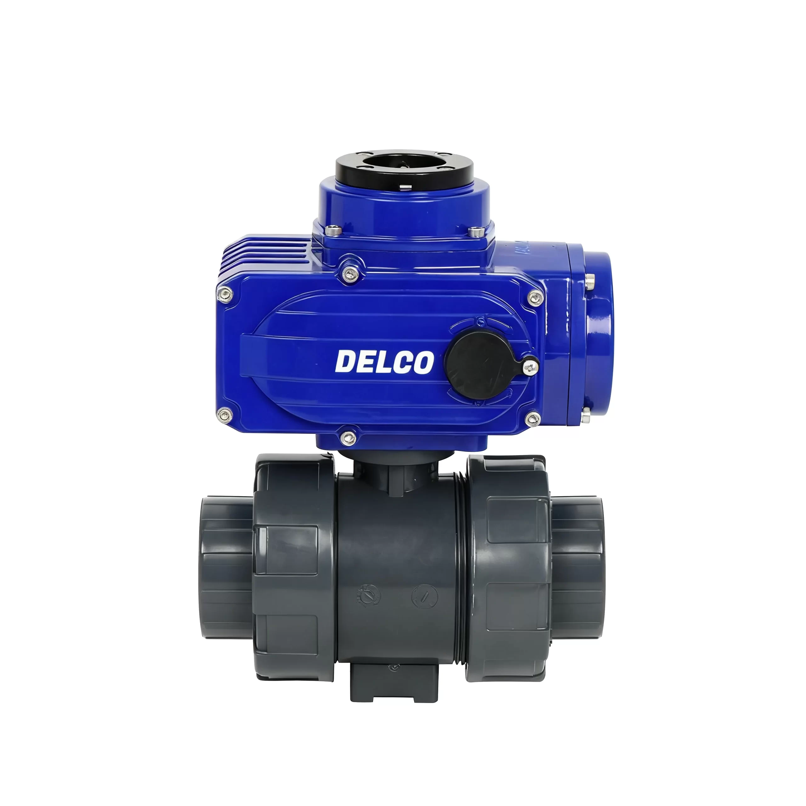 IP67-DK55-PL Electric UPVC Plastic Double Union Ball Valve 2