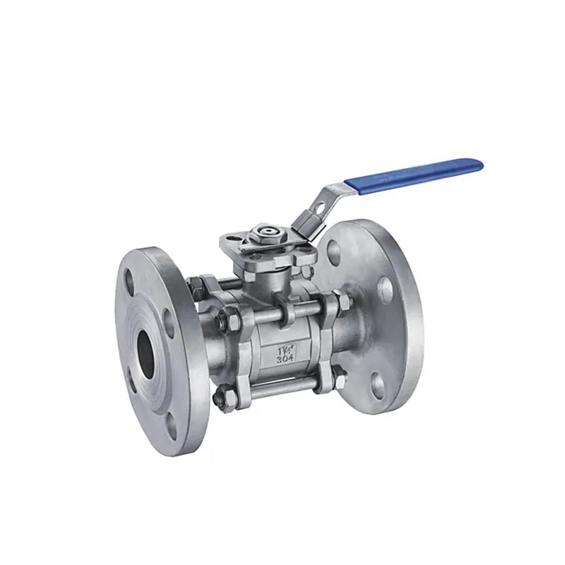 Manual 3-Piece Flanged Ball Valve 1