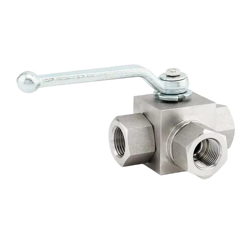 Manual 3-Way High Pressure Hydraulic Ball Valve 1
