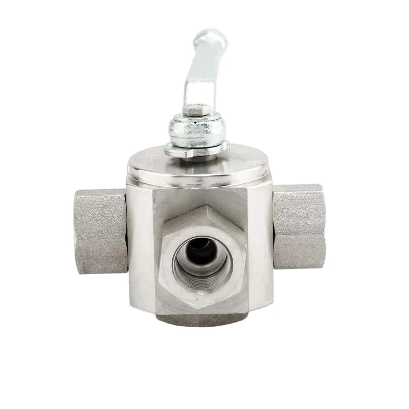 Manual High Pressure 4-Way Ball Valve 1