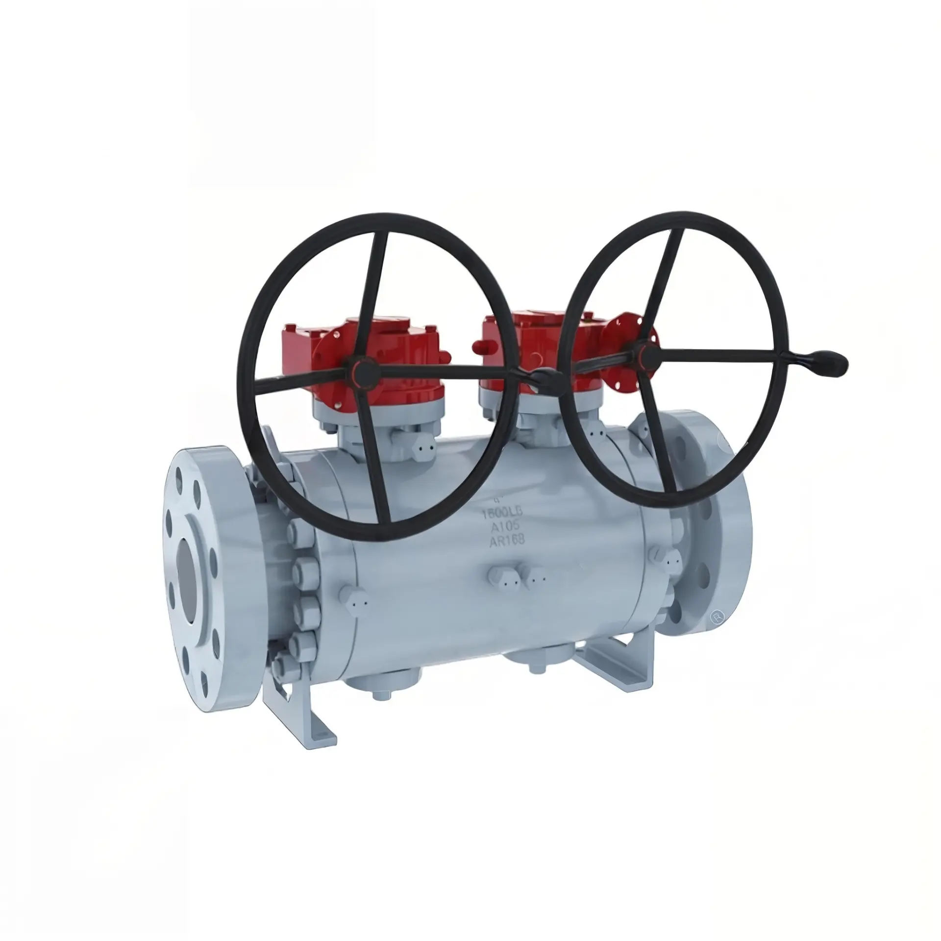 Katup Bola DBB Baja Tempa yang Dipasang pada Trunnion