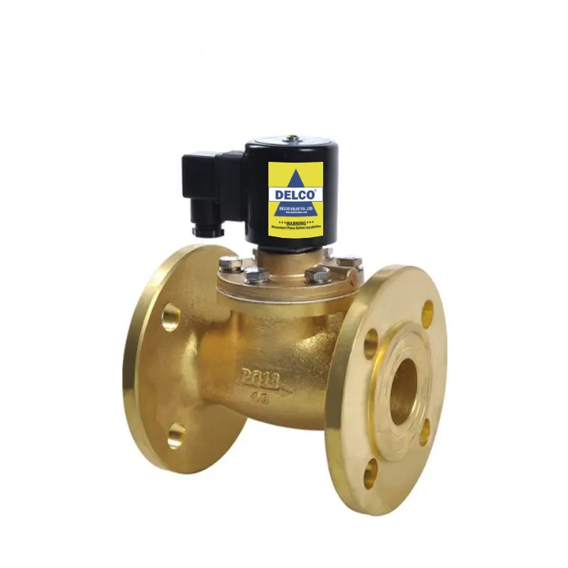 Válvula solenoide de pistón de vapor con brida de latón DN15-DN100 180°C 2