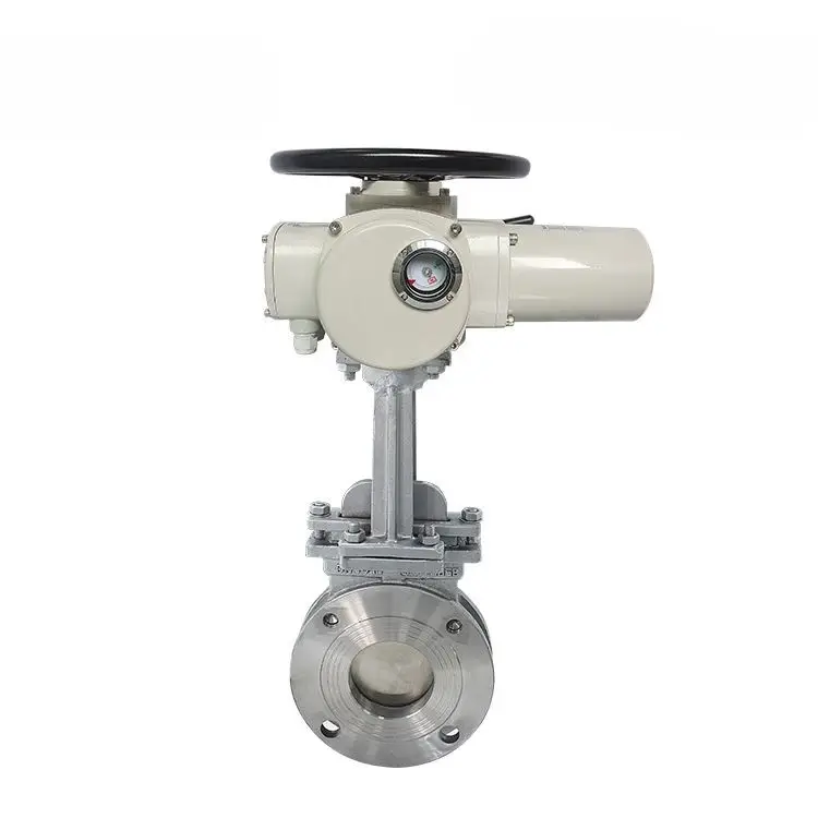 Katup Gerbang Pisau Baja Tahan Karat Elektrik (DN40-DN1200) - Untuk Bubur & Pulp 1