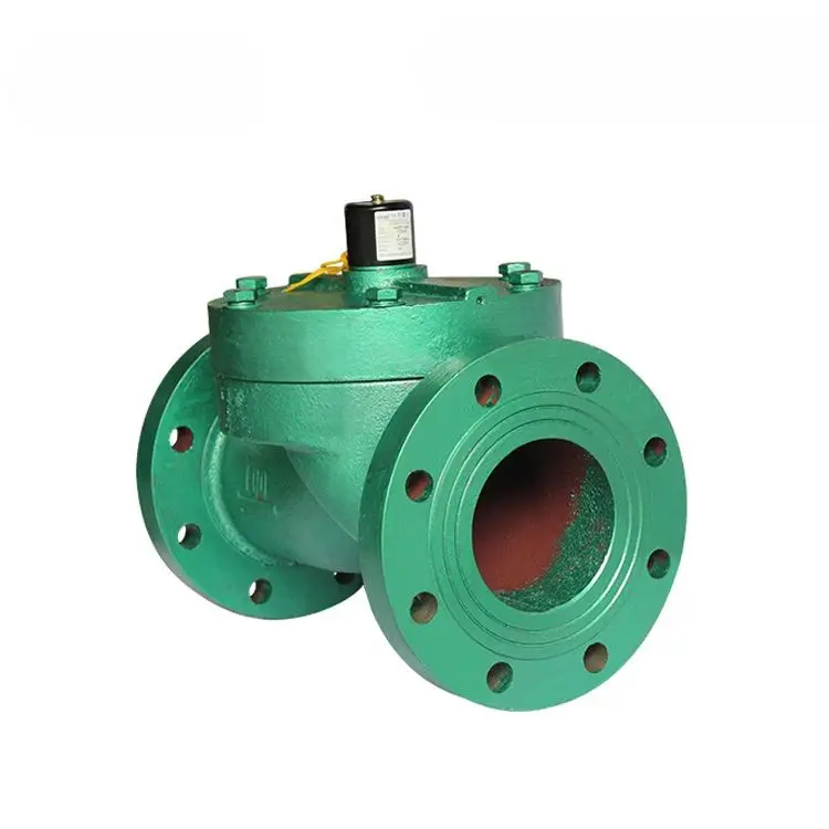 Válvula solenoide de ferro fundido com flange e acionamento por piloto 3
