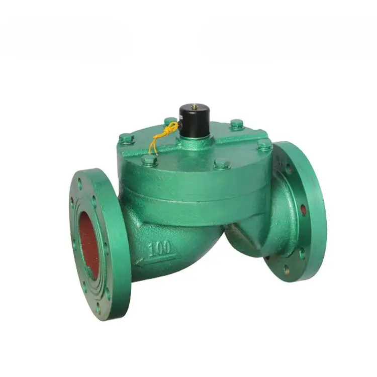 Válvula solenoide de ferro fundido com flange e acionamento por piloto 4