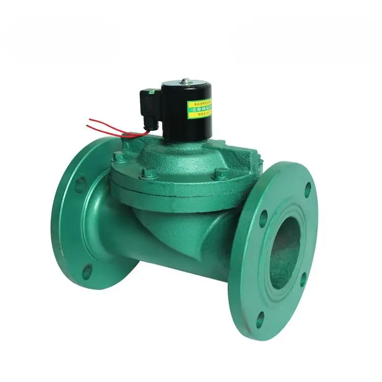 Válvula solenoide de hierro fundido con brida y accionamiento piloto 5
