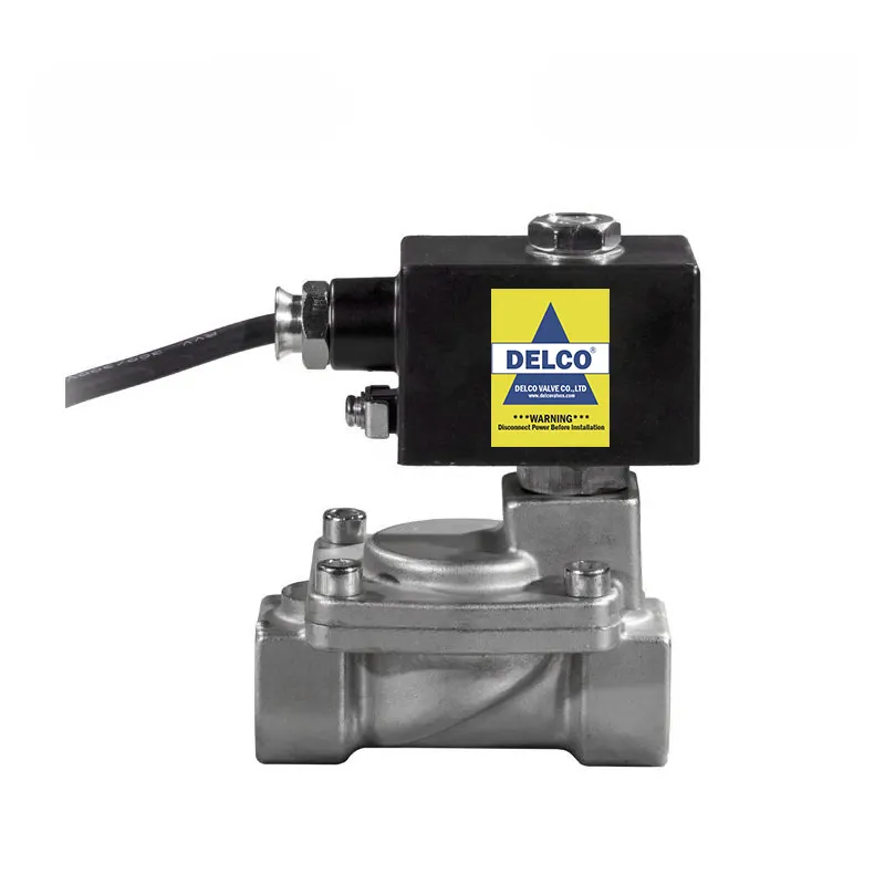 Válvula solenoide piloto antiexplosiva de latón/acero inoxidable 1