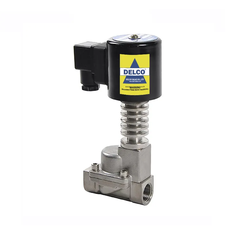 Válvula solenoide de pistón de alta temperatura SS 2