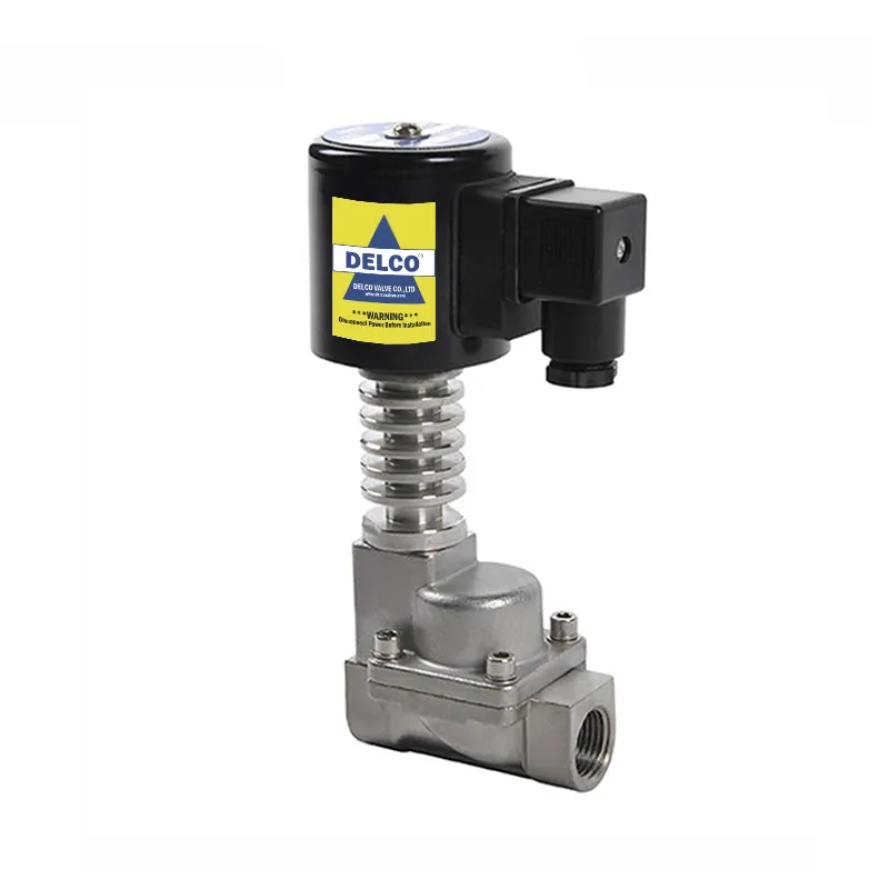 Injap Solenoid Omboh Suhu Tinggi SS 1