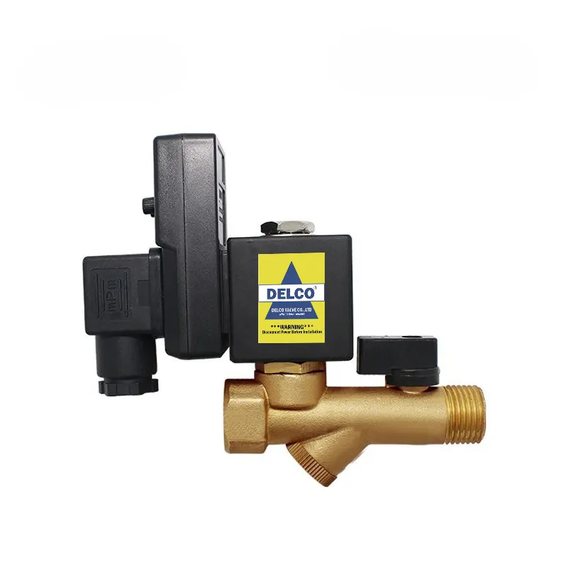 Válvula solenoide de drenaje automático de condensado con temporizador 2